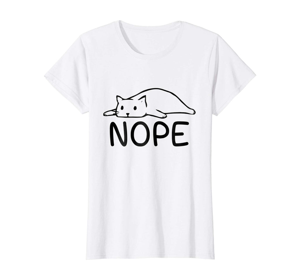 Nope Funny Lazy Cat T-Shirt - Nope Not Today Cat Shirt