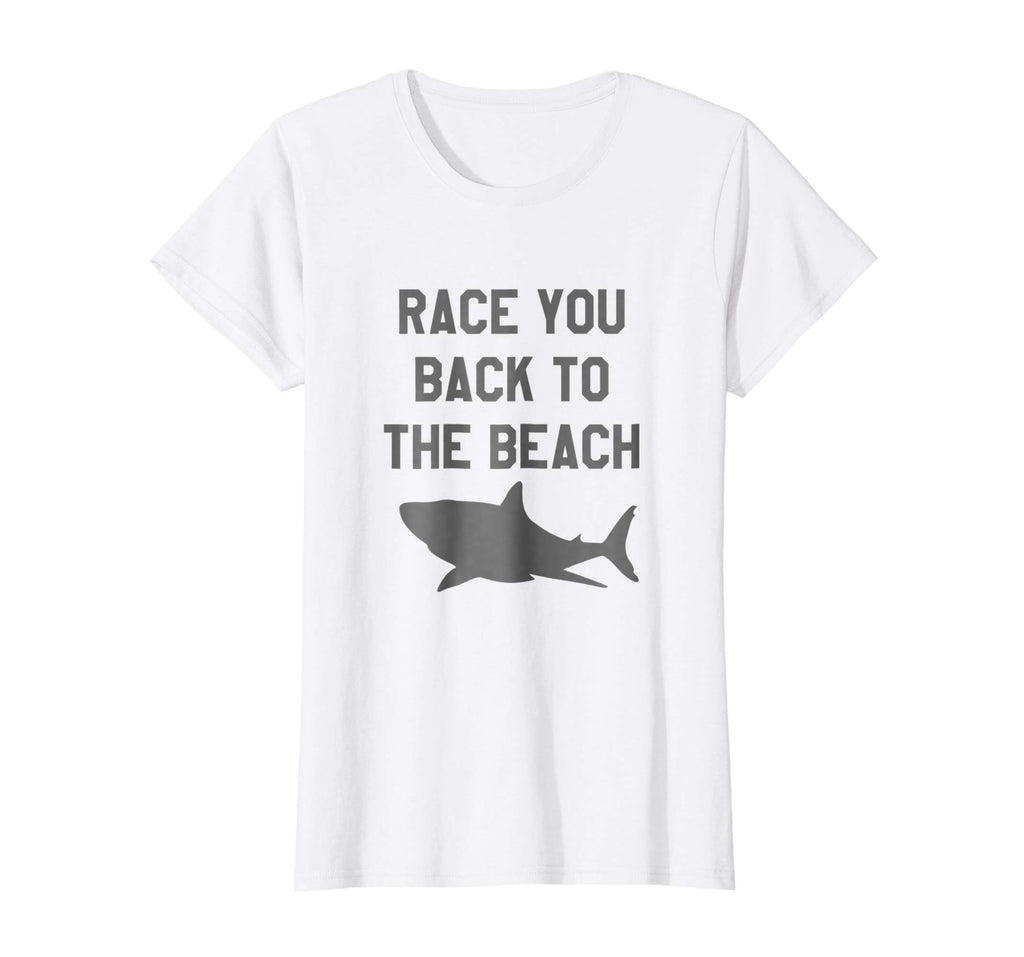 Funny Shark T-Shirt Beach Race Tee Shirt Men Women Kids