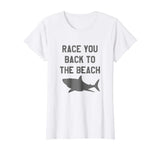 Funny Shark T-Shirt Beach Race Tee Shirt Men Women Kids