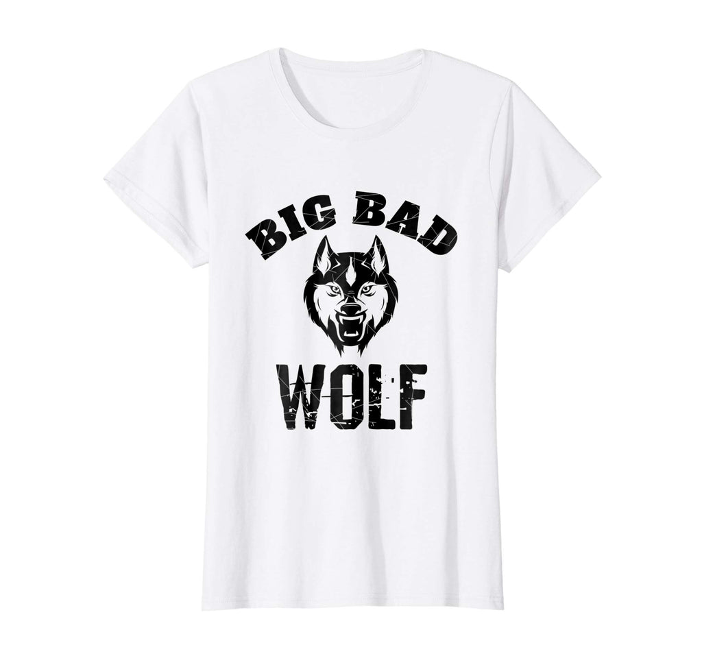 Big Bad Wolf Funny Popular Phrase Vintage Distressed T-Shirt