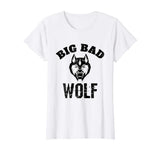 Big Bad Wolf Funny Popular Phrase Vintage Distressed T-Shirt