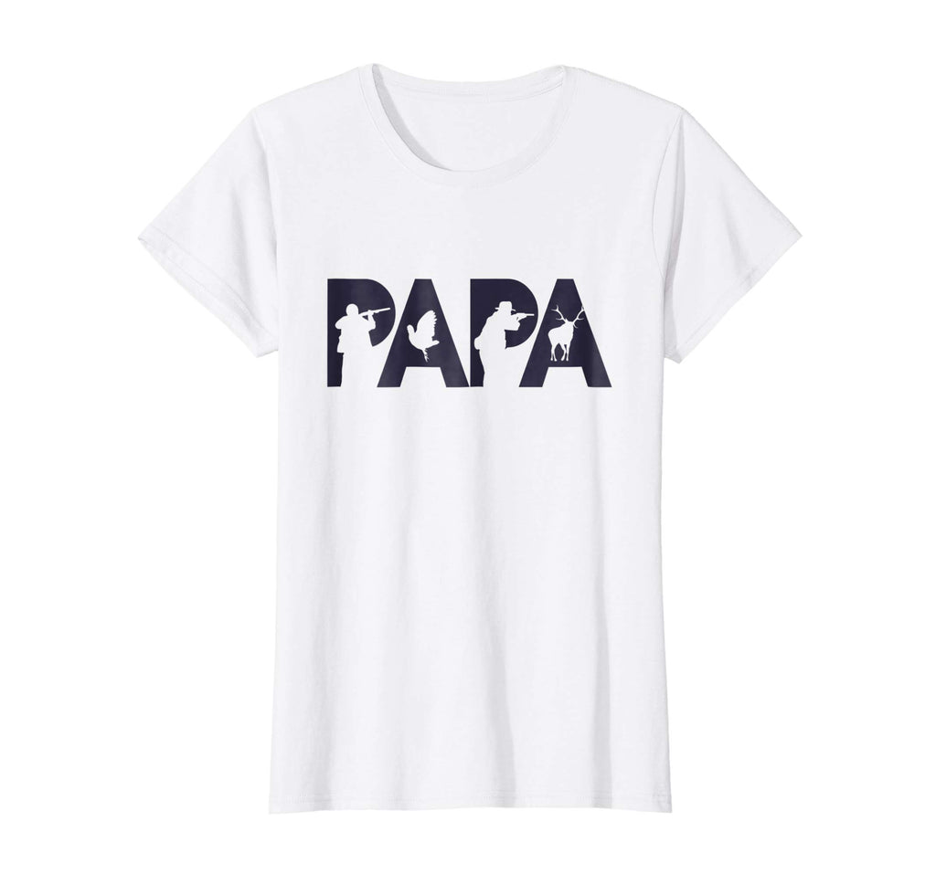 Hunter Dad T-Shirt Funny Papa Hunting Father Gift Top Tee