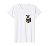 Boxer Inside Pocket Funny T-Shirt Lover Dog Cute Gift Tee