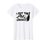 Womens Funny Wine Shirt for Women I Put the Pro in Prosecco Tee