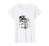 Bichon Frise Strong Lady T-shirt Funny Mom Birthday Gift