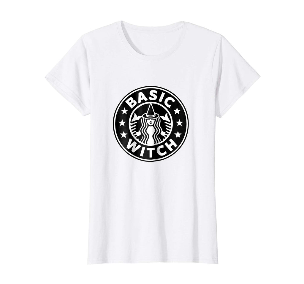 Basic Witch Funny Halloween T shirt for Coffee Drinkers