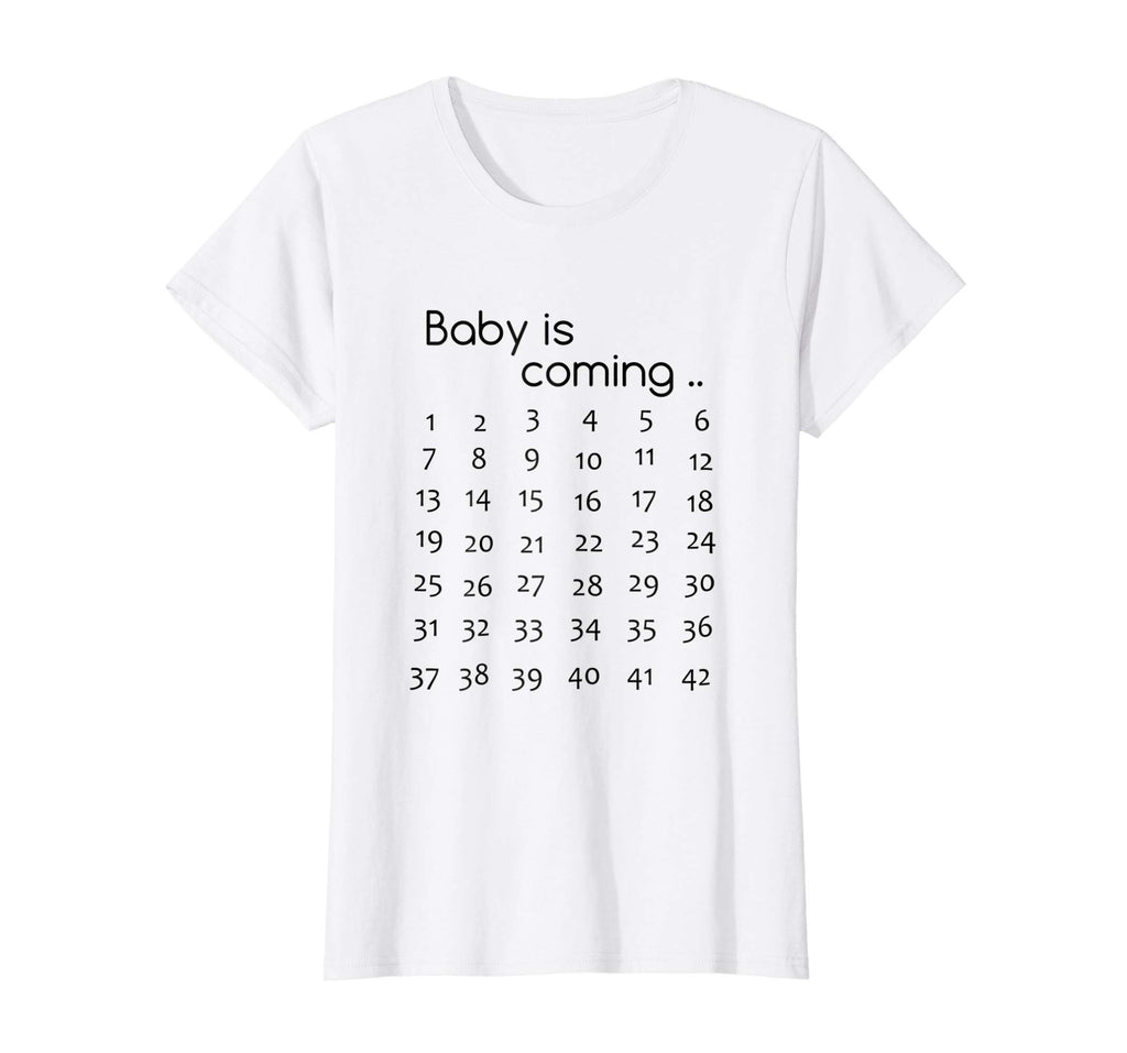 Baby Is Coming Pregnancy Announcement TShirt Pregnant Funny