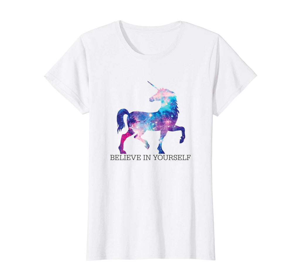 Believe In Yourself- Funny Unicorn Tshirt- Magestic