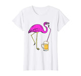 Womens Flamingo Funny Beer Lover Party T Shirt, Pink Flamingo Shirt