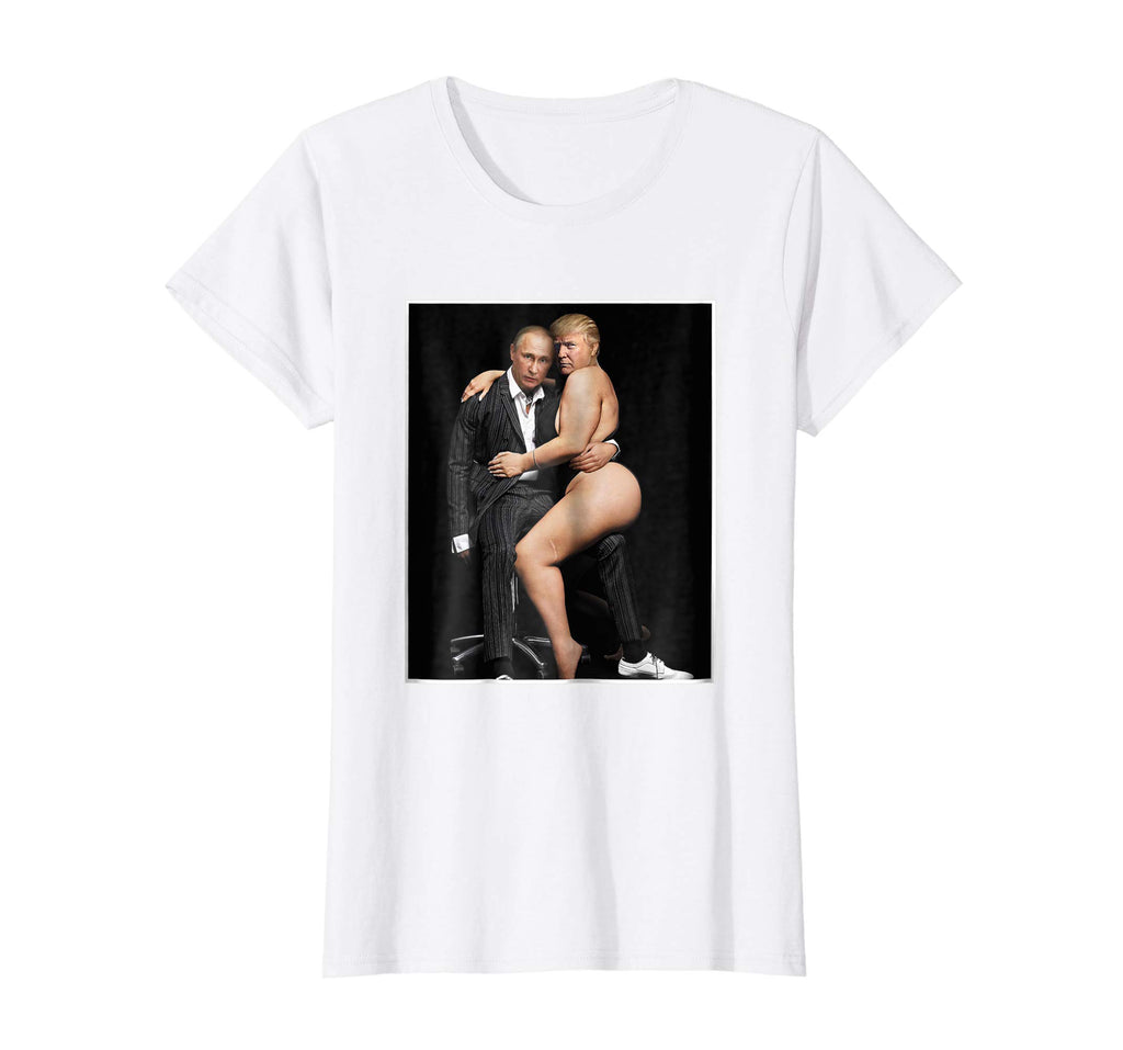 Putin with Sexy Trump on Desk Funny Anti Trump T-shirt