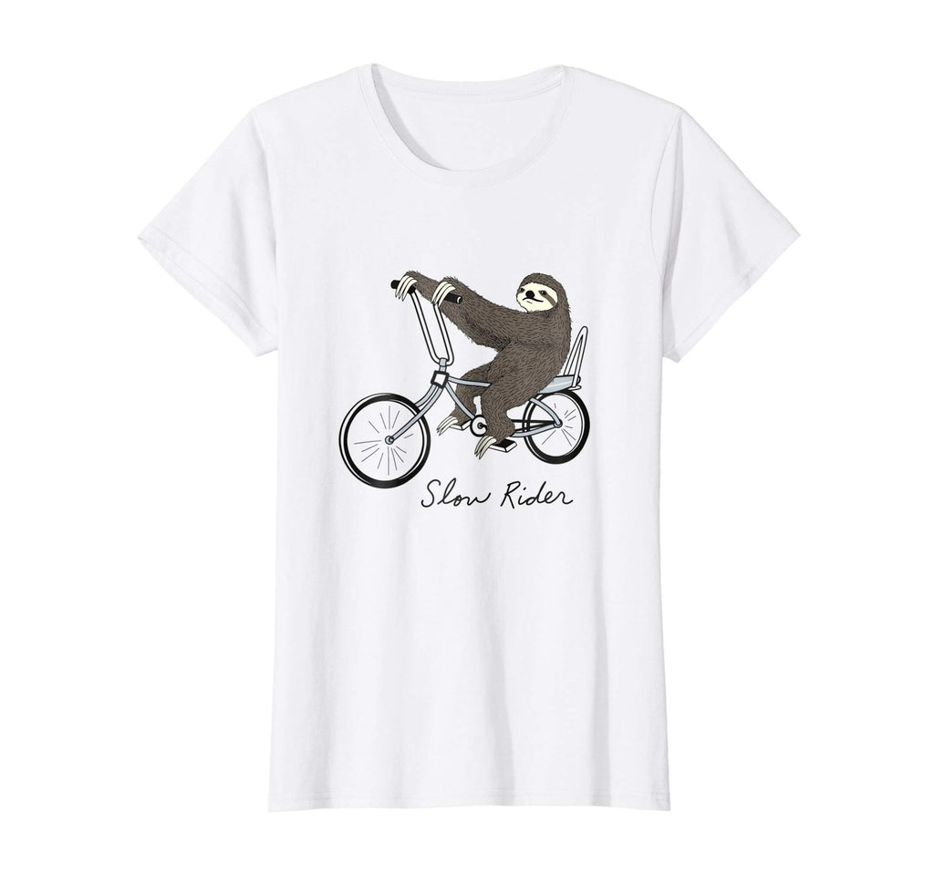 Slow Rider Sloth T-shirt Sloth Biking Shirt Funny Sloth Tee