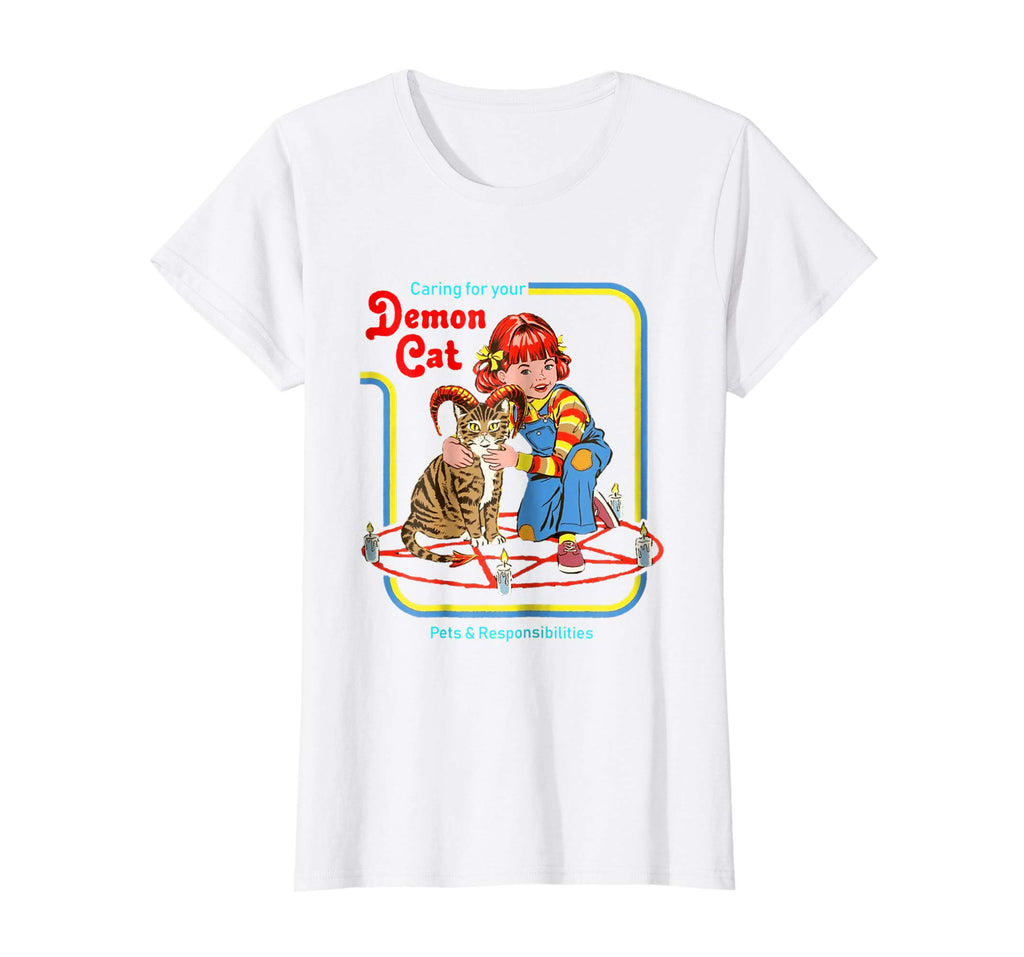 Funny-Caring-for-your-Demon-Cat-t-shirt pet
