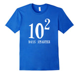 10 Squared Is 100 Days Smarter T-shirt Funny Math 100th Day
