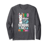 100th Day Of School Long Sleeve No Prob Llama Funny Grunge