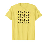 Banana T-Shirt funny tee for men kids boys girls children