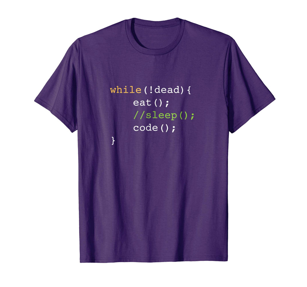 Funny Computer Science Programmer Eat Sleep Code T-Shirt