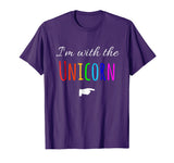 I'm With The Unicorn Cosplay Couple Funny Graphic T Shirt