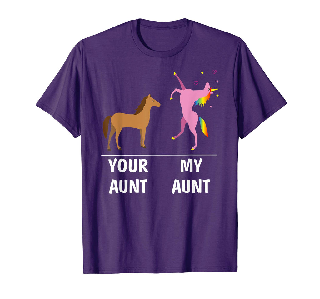 Your Aunt Horse My Aunt Unicorn Funny T Shirt For Kids Tees