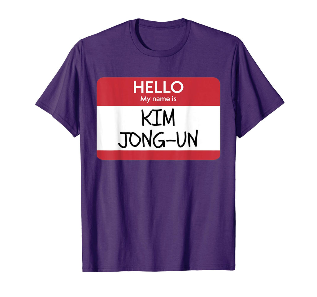 &quot;Hello My Name Is Kim Jong-Un&quot; Funny Halloween T-Shirt