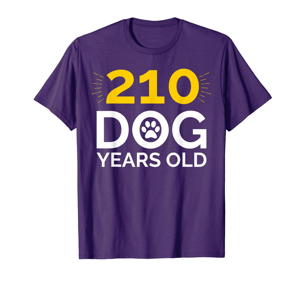 30th Birthday Gift Shirt, Funny 210 Dog Years Old T-Shirt