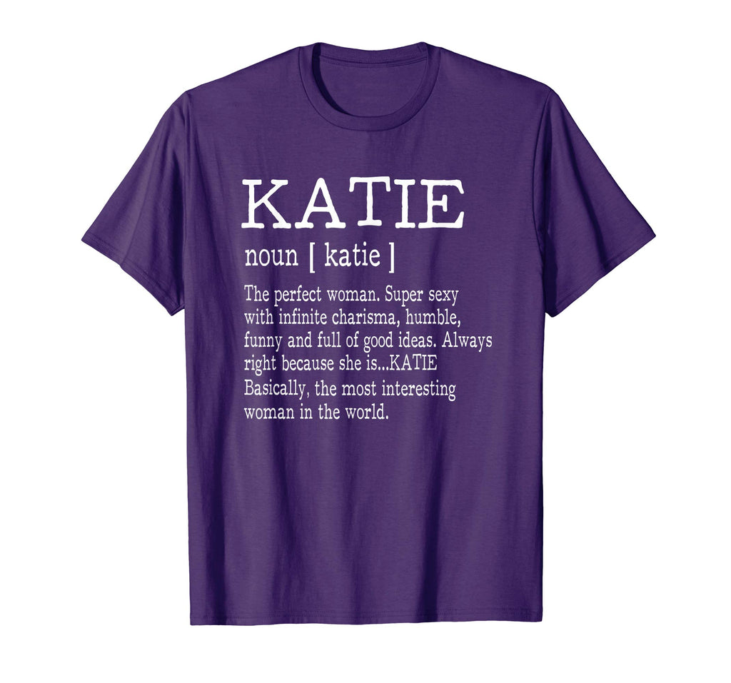 Adult Definition - First Name Katie - Ladies T-Shirt Funny