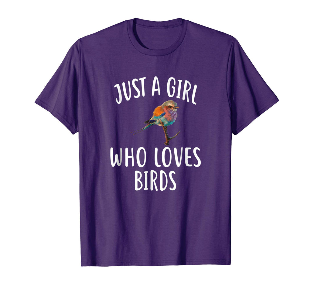 Just A Girl who loves BIRDS T-Shirt Funny BIRD Tee