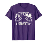 Awesome Daughter Shirt - Daughter T-Shirt Funny Girl's Gift