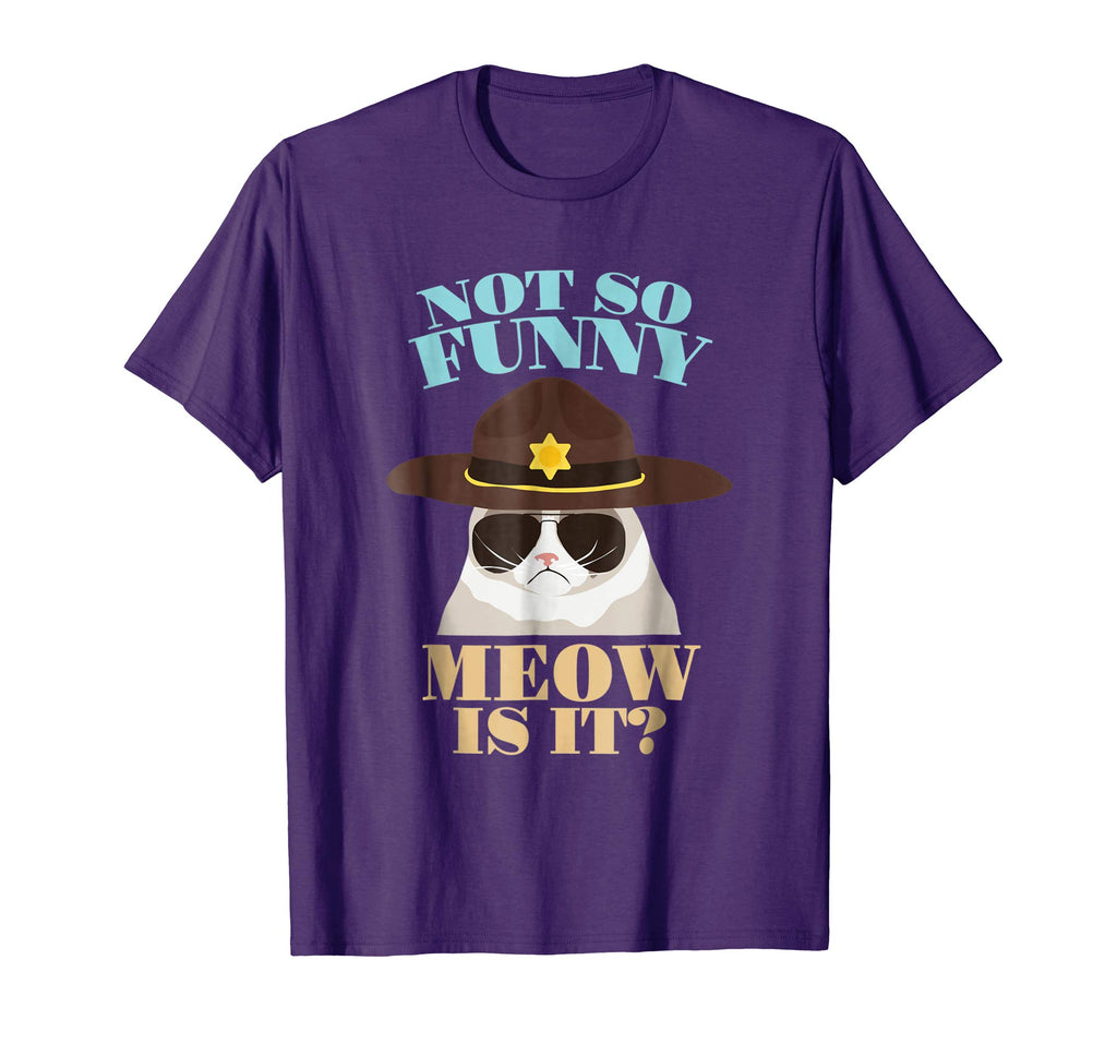 super state trooper cat shirt - not so funny meow is it gift