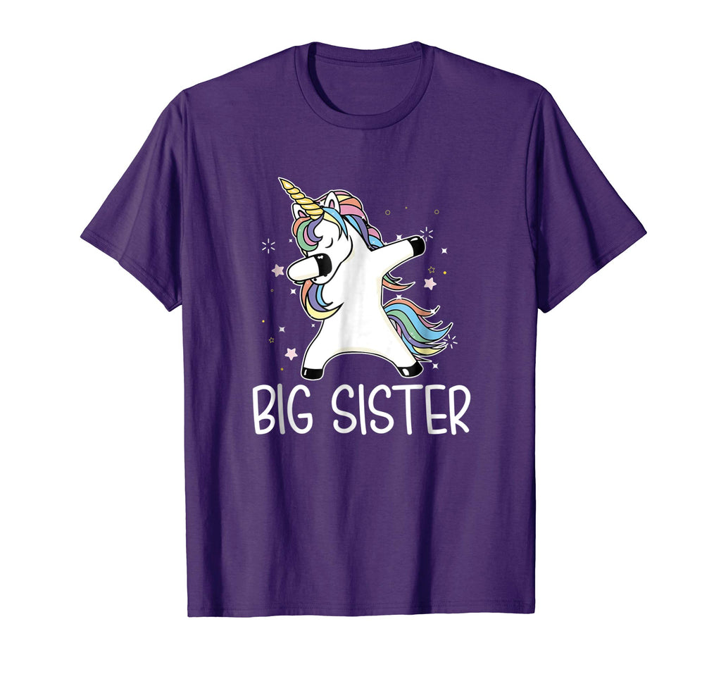 Big Sister 2019 Unicorn Dabbing Funny Birthday Gift T-Shirt