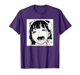 Ahegao T-Shirt Anime Funny Tee Hentai Cartoon Shirt