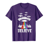 Alien Unicorn Rainbow Abduction T-Shirt Funny Gift