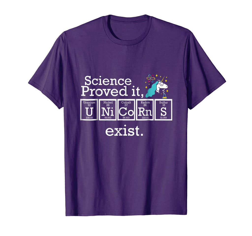Science Proved It Unicorns Exist Periodic Table Funny Shirt