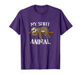 My Spirit Animal Funny Sloth T-shirt Lazy Napping Gift Tee