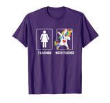 Math Teacher Unicorn Dabbing Funny T Shirt Gifts Dab Dabs