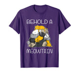Funny Cat Shirt Behold A Meowtain Cat Mountain Tee T Shirt