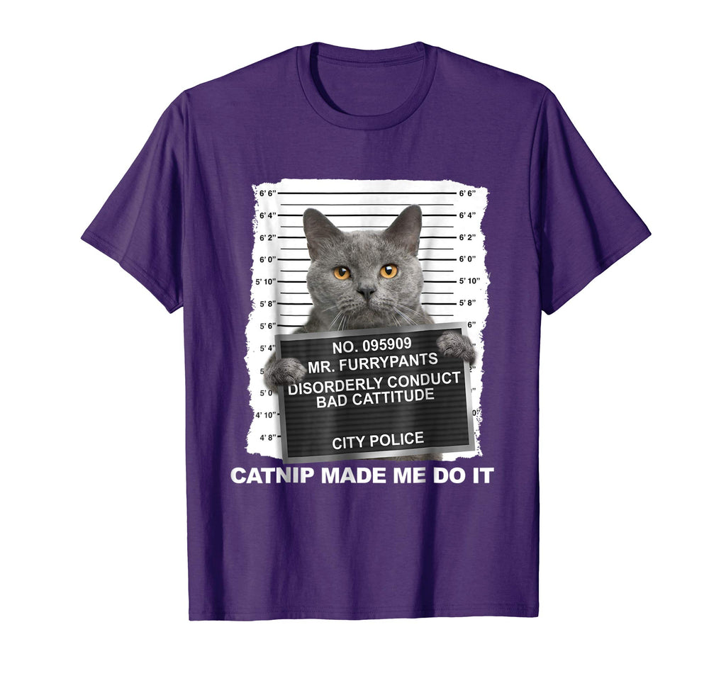 Catnip Made Me Do It Cat Tshirt Funny Cat Tee