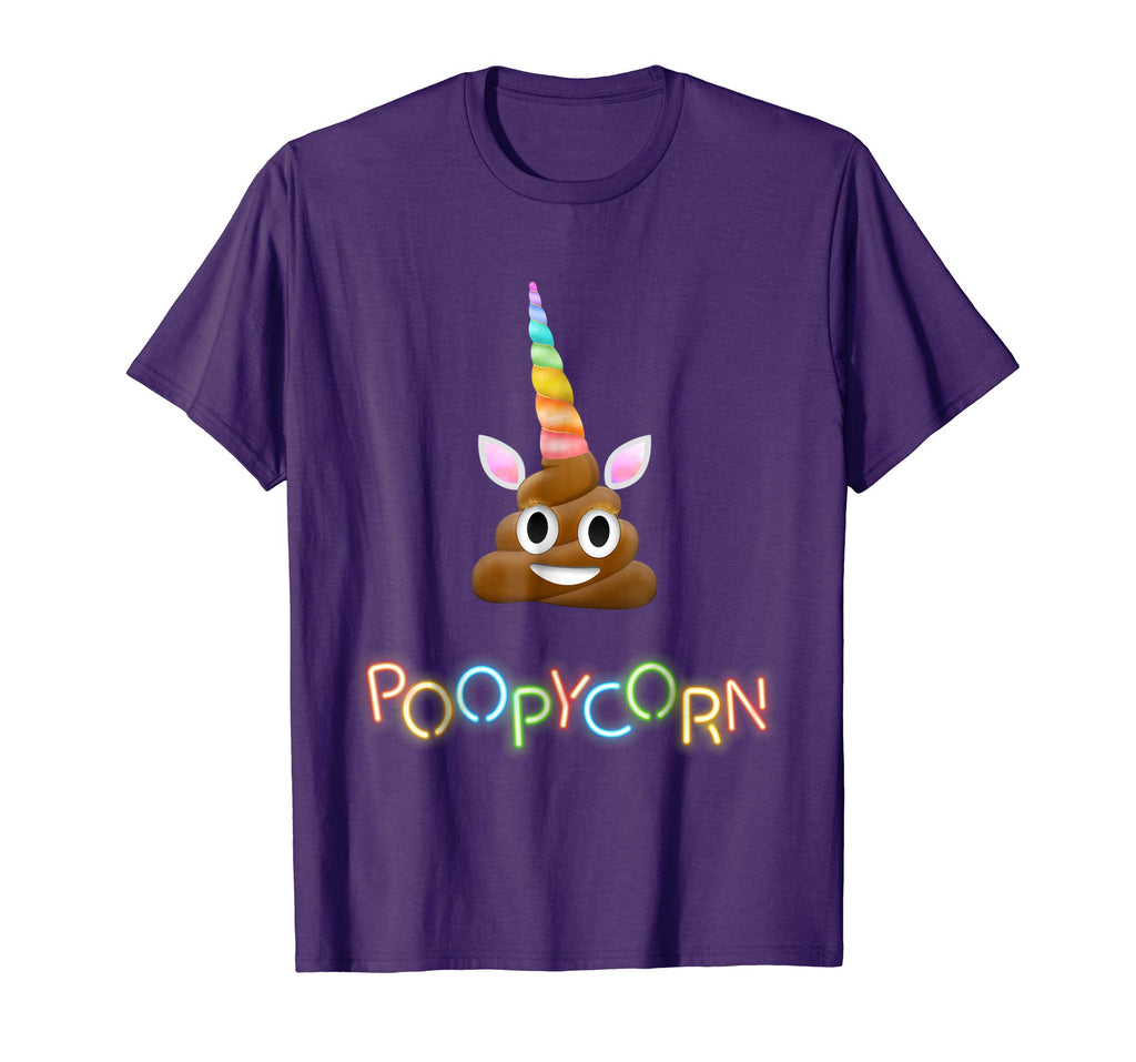 Kids Unicorn Poop Emoji Funny Shirt for Girls Boys Kids