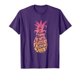 Be A Pineapple Shirt Funny Aloha Tropical Hawaii Vacation