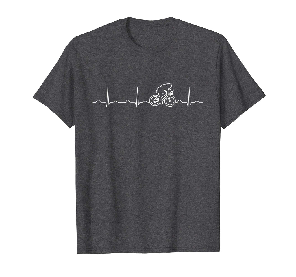 Cycling Heartbeat Shirt, Funny Cute Bicycle Bike Rider Gift