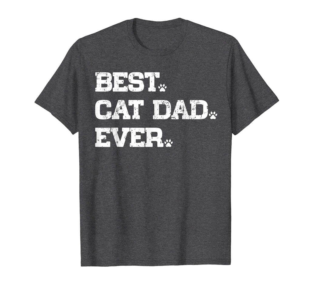 Best Cat Dad Ever Funny Cat Paws Lover Gift T-Shirt