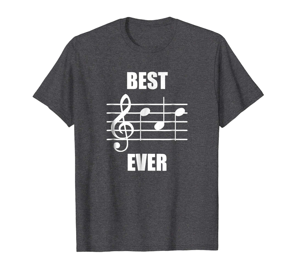 Best Dad Ever Treble Clef Musician Funny T-Shirt For Dad