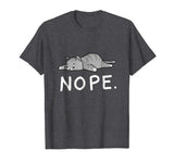 Lazy Day Procrastinate Grumpy Tired Cute Funny Cat Shirt