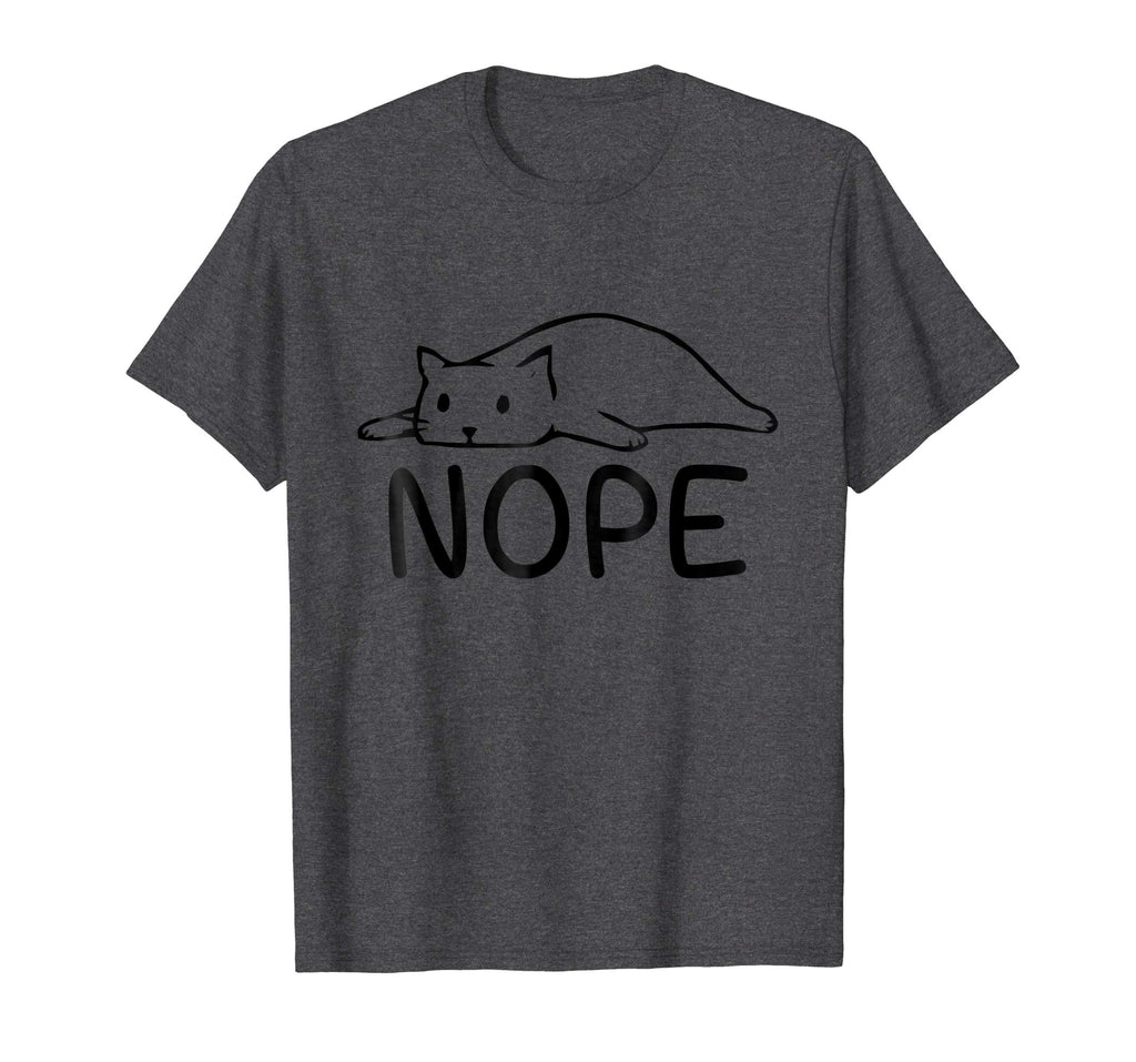 Nope Funny Lazy Cat T-Shirt - Nope Not Today Cat Shirt