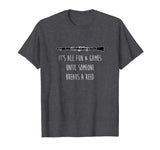 Funny Clarinet Shirt, Its All Fun Marching Band Player Gift