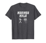 Marimba Ninja Funny Marching Band Percussion Gag T-Shirt