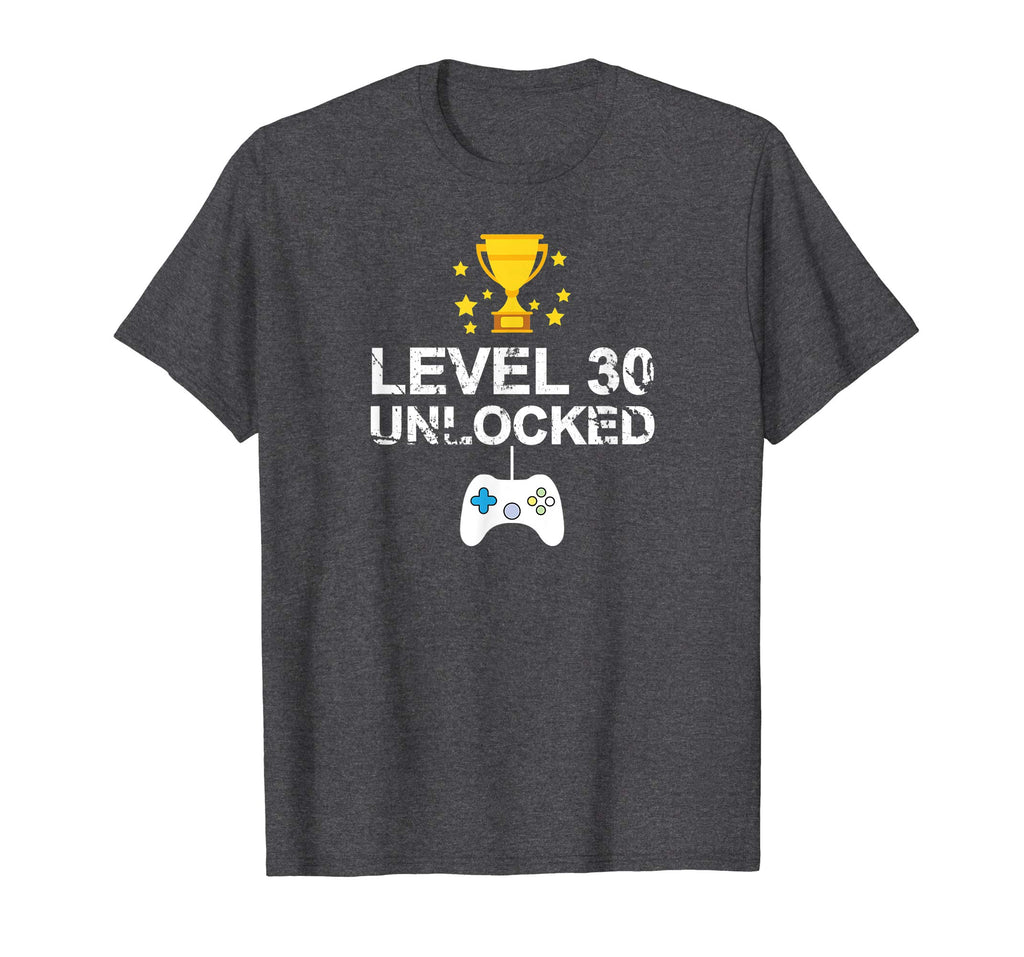 30th Birthday Level 30 Unlocked Funny T-shirt Gift Father