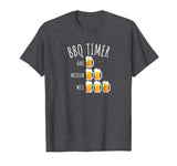 BBQ Timer Beer Drinking Funny Grilling T-Shirt