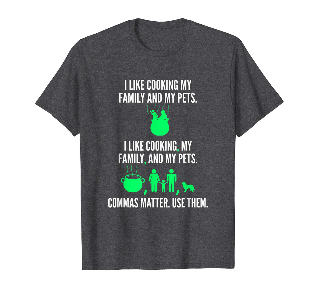 Funny Teacher T-Shirt Punctuation Saves Lives Grammar Tee