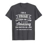 Funny Proud Father in Law Shirt Dad Fathers Day Gift Ideas