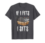 If I Fits I Sits Cat Meme Shirt Funny Cat In A Boxt T-shirt